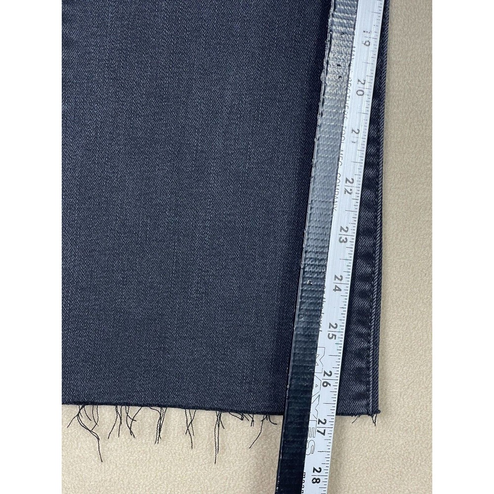 Hidden Happi Crop Flare Jeans Womens 24 Black Button Fly Pockets NWT - Picture 6 of 14